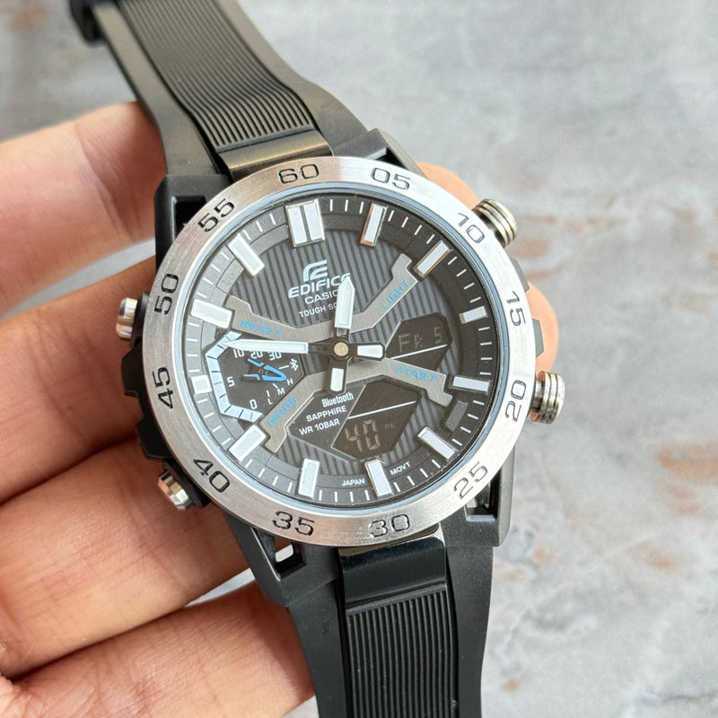 Casio Edifice ECB-2000NP Tough Solar Bluetooth Carbon/SS Watch