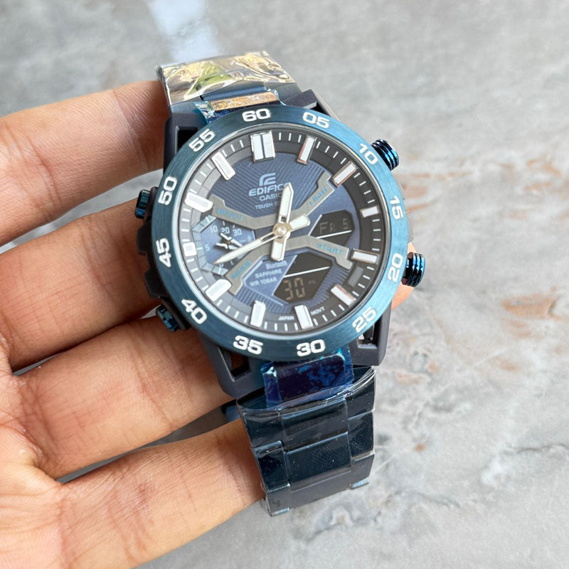 Casio Edifice ECB-2000NP  Indigo Blue Tough Solar Bluetooth Carbon/SS Watch