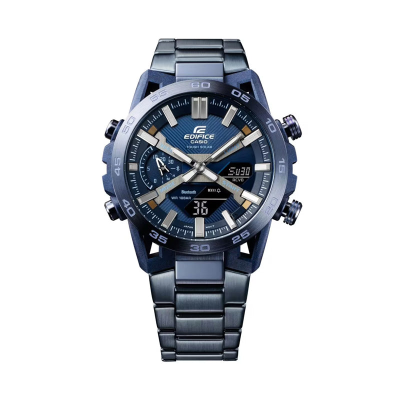 Casio Edifice ECB-2000NP  Indigo Blue Tough Solar Bluetooth Carbon/SS Watch
