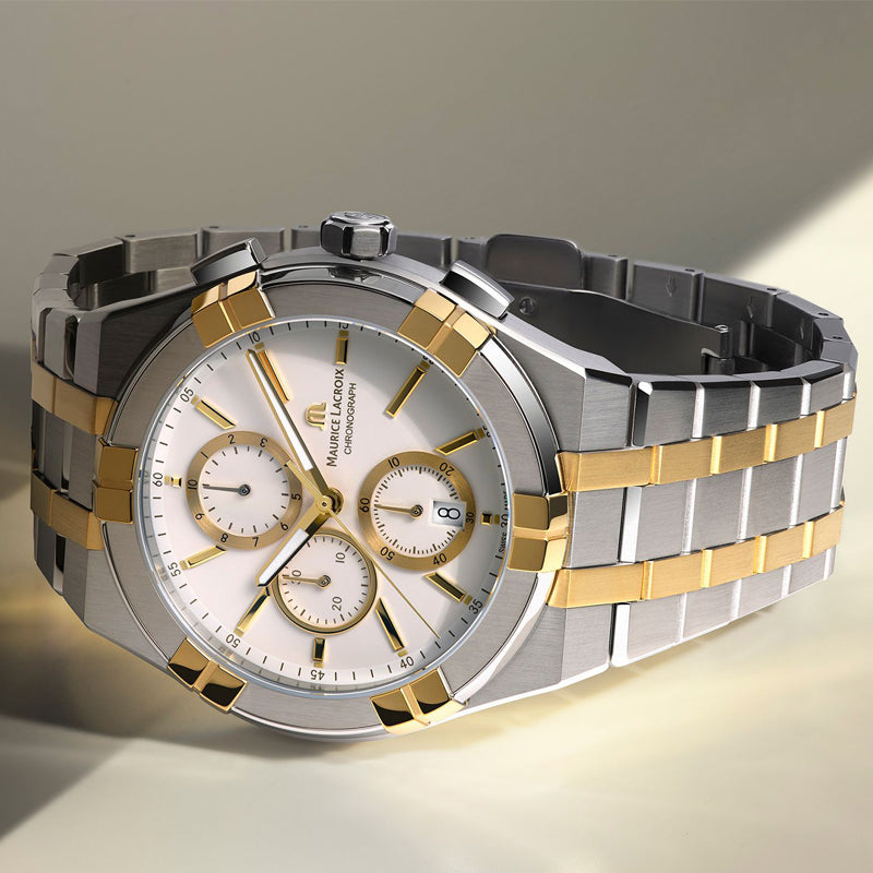 MAURICE LACROIX Aikon Quartz Chronograph Duotone AI1118-PVY03-130-1