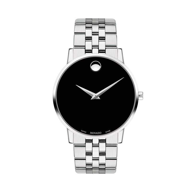 Movado Museum Classic 40mm Men's Black Dial Stainless Steel Watch